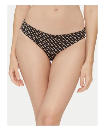 Slip de baie dama  negru/maro, material elastic