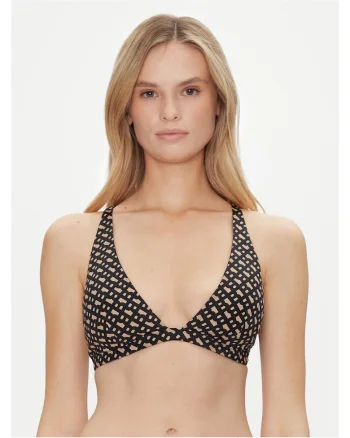 Sutien de bikini dama,  multicolor, sintetic, Negru/Maro