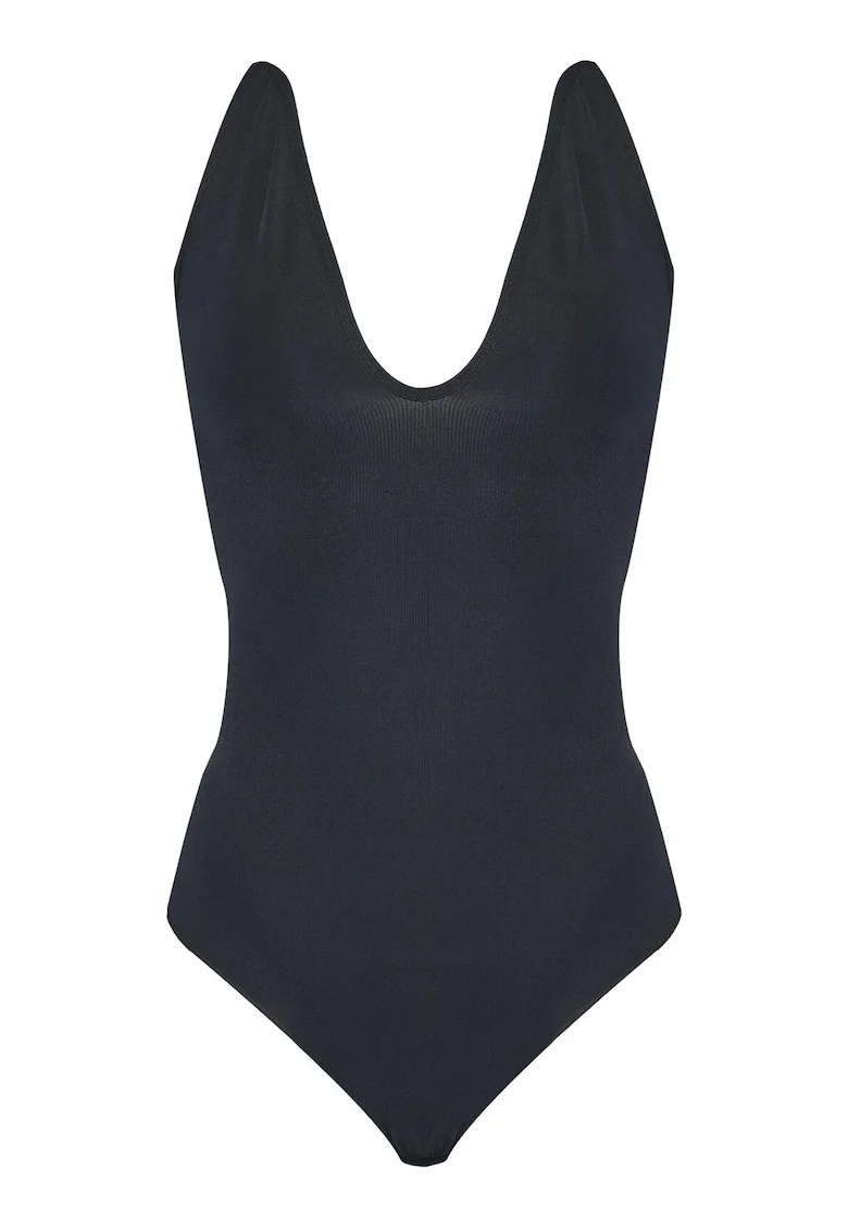 Body dama  negru, elastic