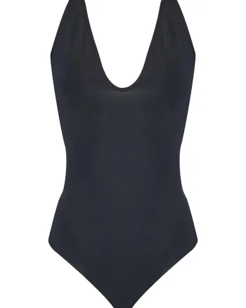 Body dama  negru, elastic