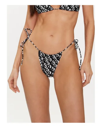 Slip de baie dama  negru/alb,