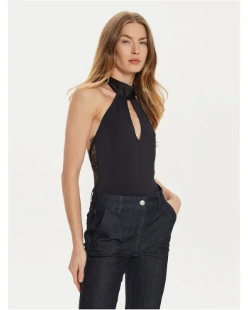 Body dama  negru, elastic