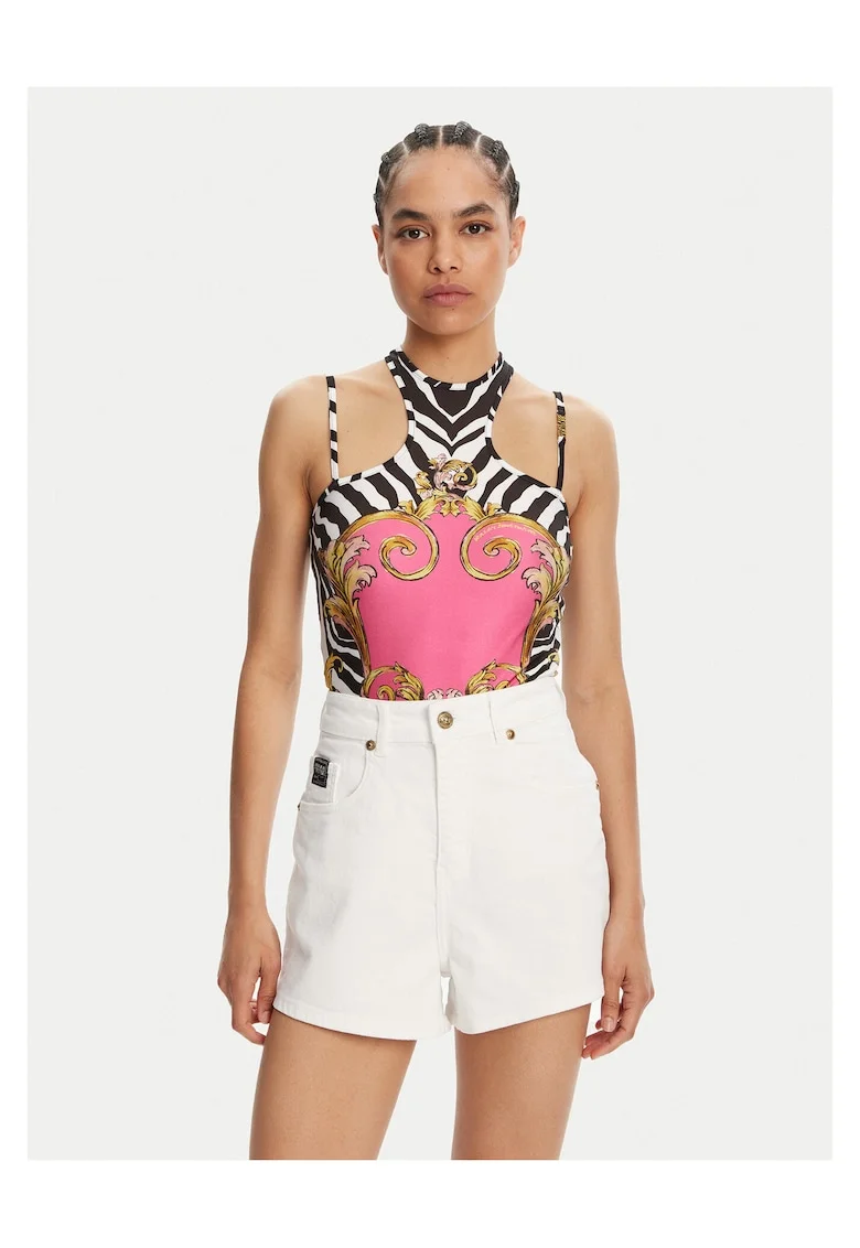 Body de dama  colorat, cu imprimeu