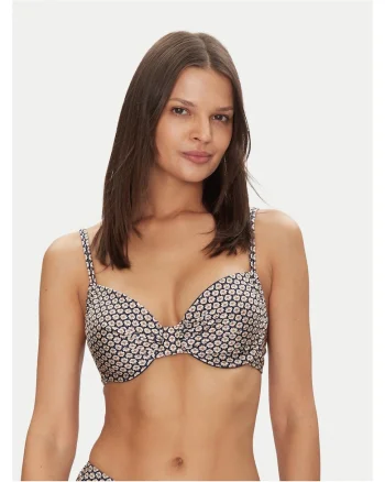 Sutien de baie dama,  partea de sus de bikini, bleumarin/bej