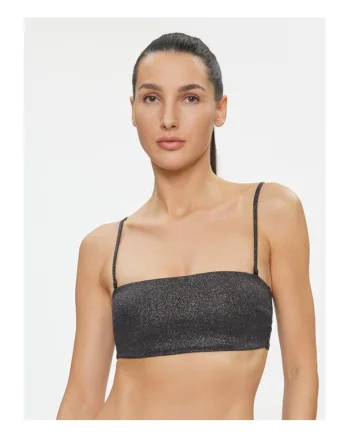 Sutien de baie dama,  negru stralucitor,