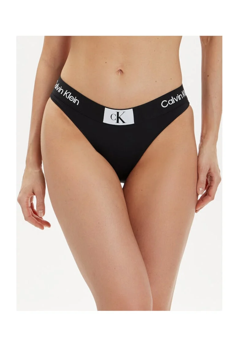 Slip de baie bikini dama  negru, elastic,