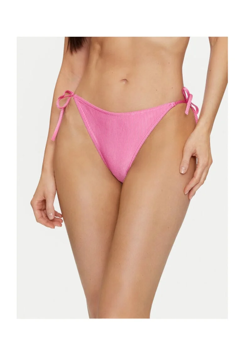 Slip de baie bikini  roz, elastic
