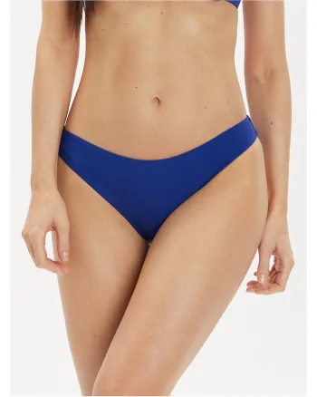 Slip de bikini dama,  poliamida si elastan, Albastru