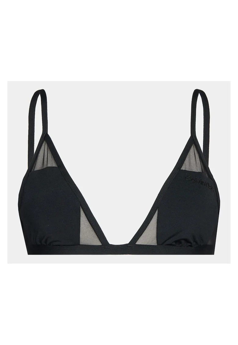 Sutien de baie dama,  negru, stil plasa