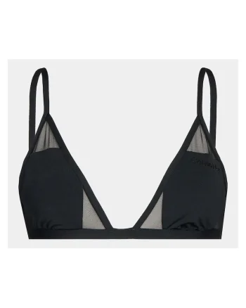 Sutien de baie dama,  negru, stil plasa