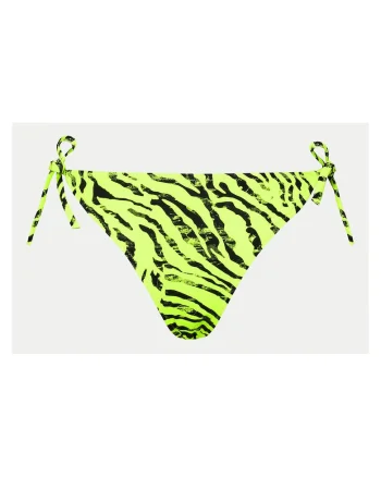 Slip de baie dama,  negru-verde,