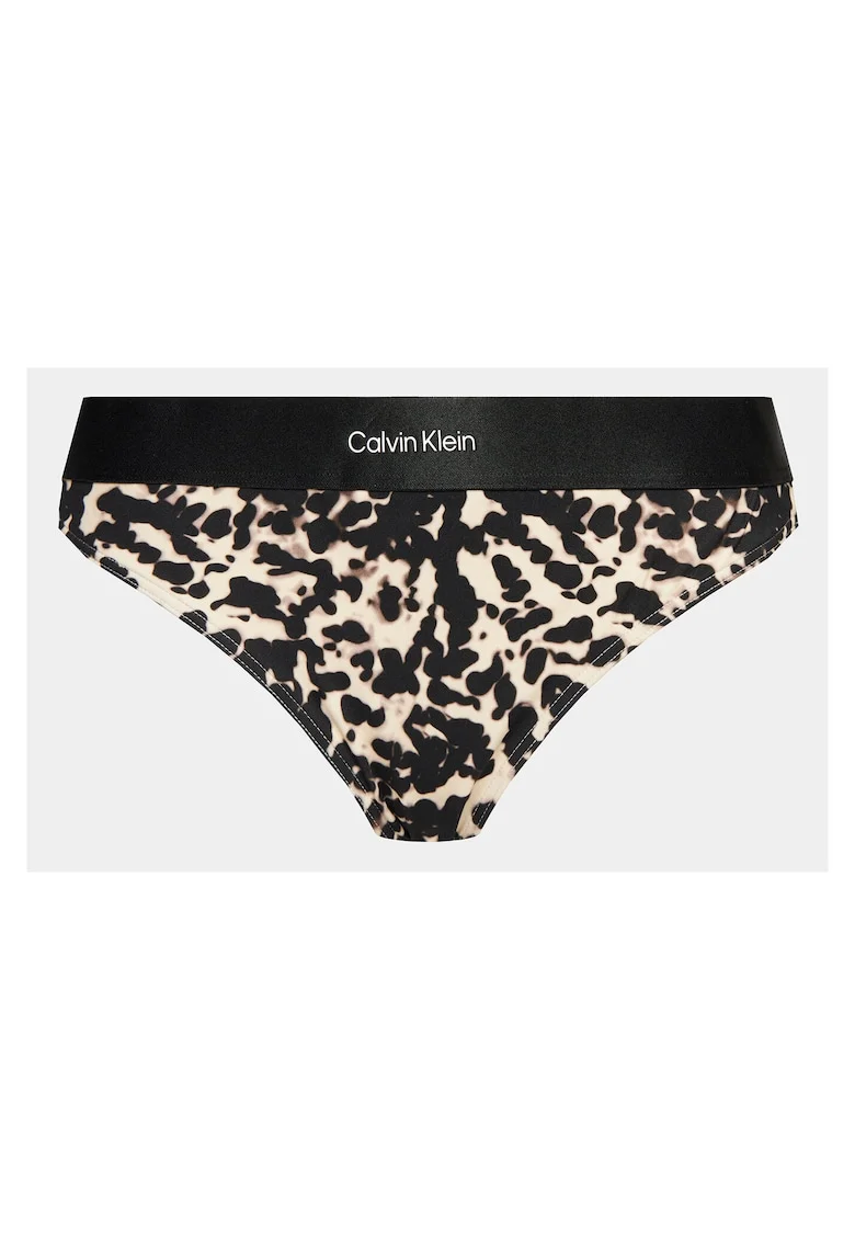Slip de baie dama,  bej/negru,