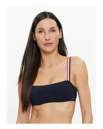 Sutien de baie dama,  bleumarin, cu bretele,