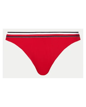 Slip de baie dama,  stil bikini, rosu