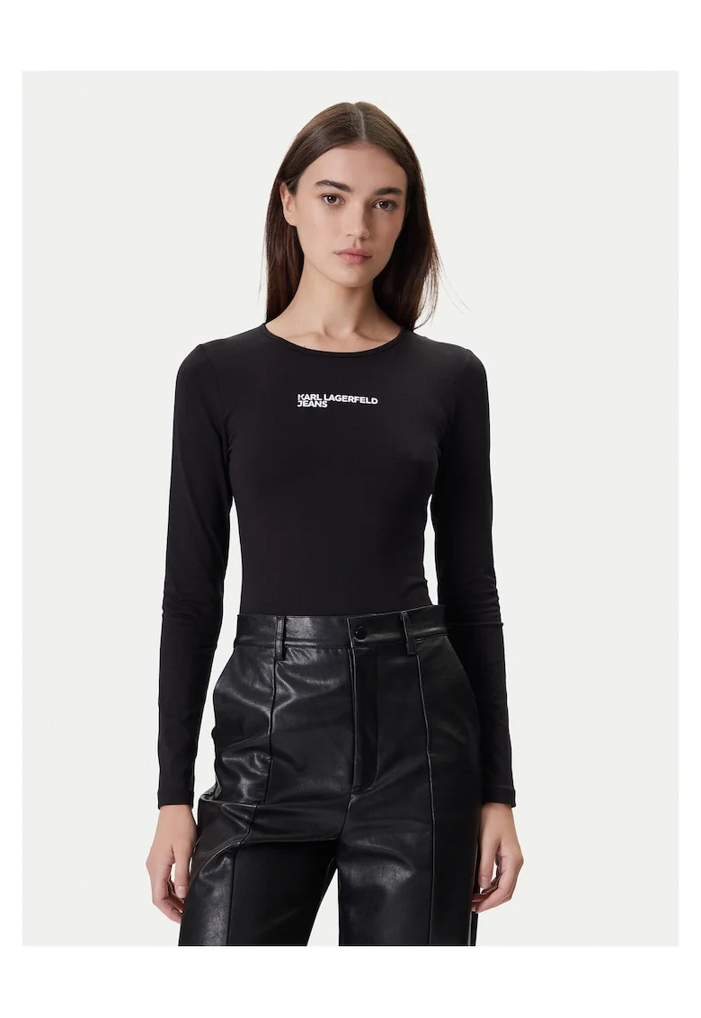 Body de dama  negru, din material elastic