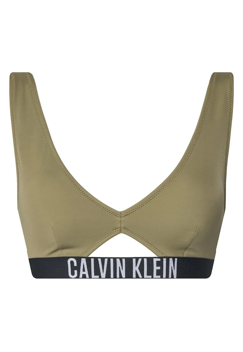 Sutien de baie dama,  verde inchis, material elastic