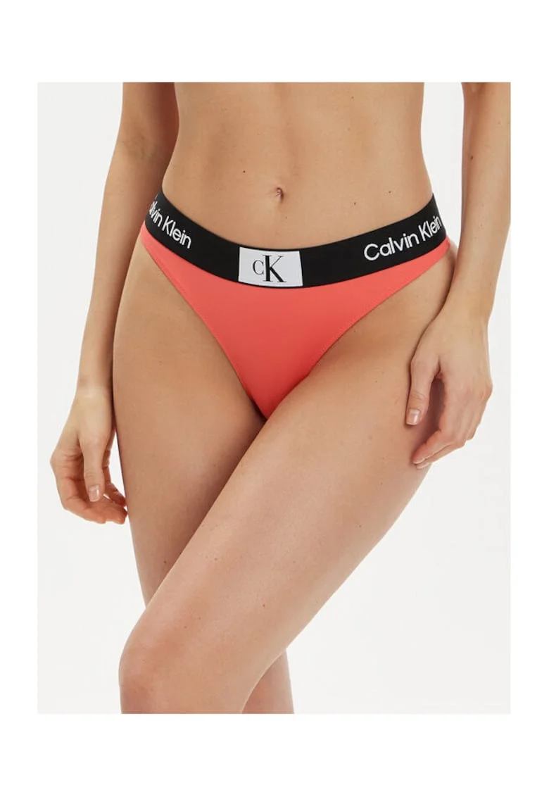 Slip de baie dama,  stil coral