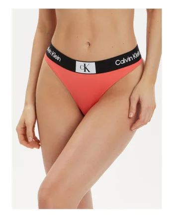 Slip de baie dama,  stil coral