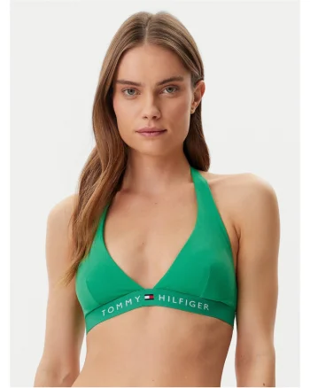 Sutien de baie dama,  verde inchis, elastic,