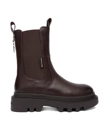 Botine dama CEO-HY63020S-3,  Textil, Maro