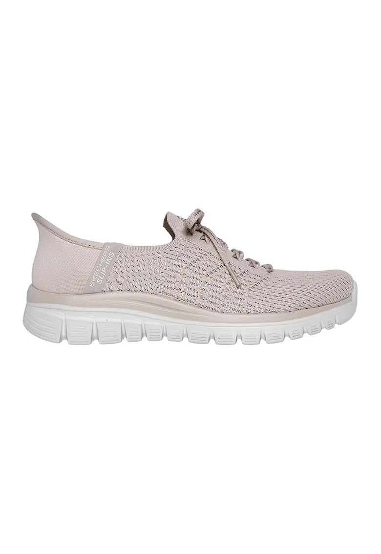Pantofi sport slip-on Graceful, Maro taupe deschis