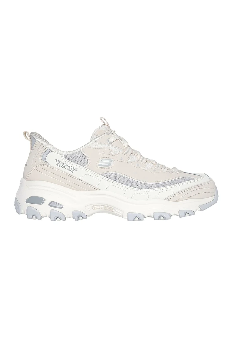 Pantofi sport slip-ins cu garnituri din piele D'Lites Smooth Nostalgia, Crem