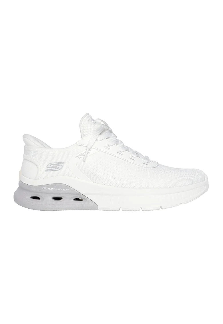 Pantofi sport slip-on Bobs Waves 2.0, Alb optic