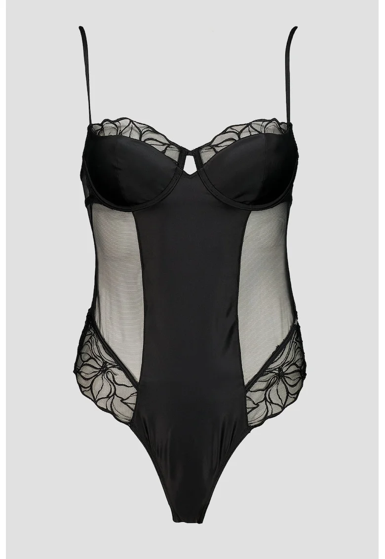 Body cu segmente din plasa, Negru