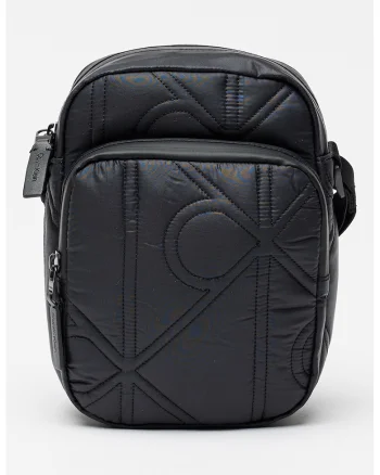 Geanta crossbody din material textil Puffer Report, Negru