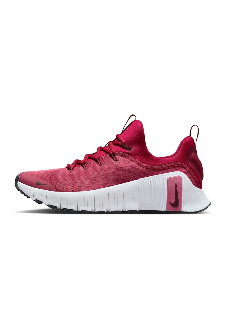 Pantofi slip-on Free Metcon 6 pentru fitness, Rosu inchis/Alb optic