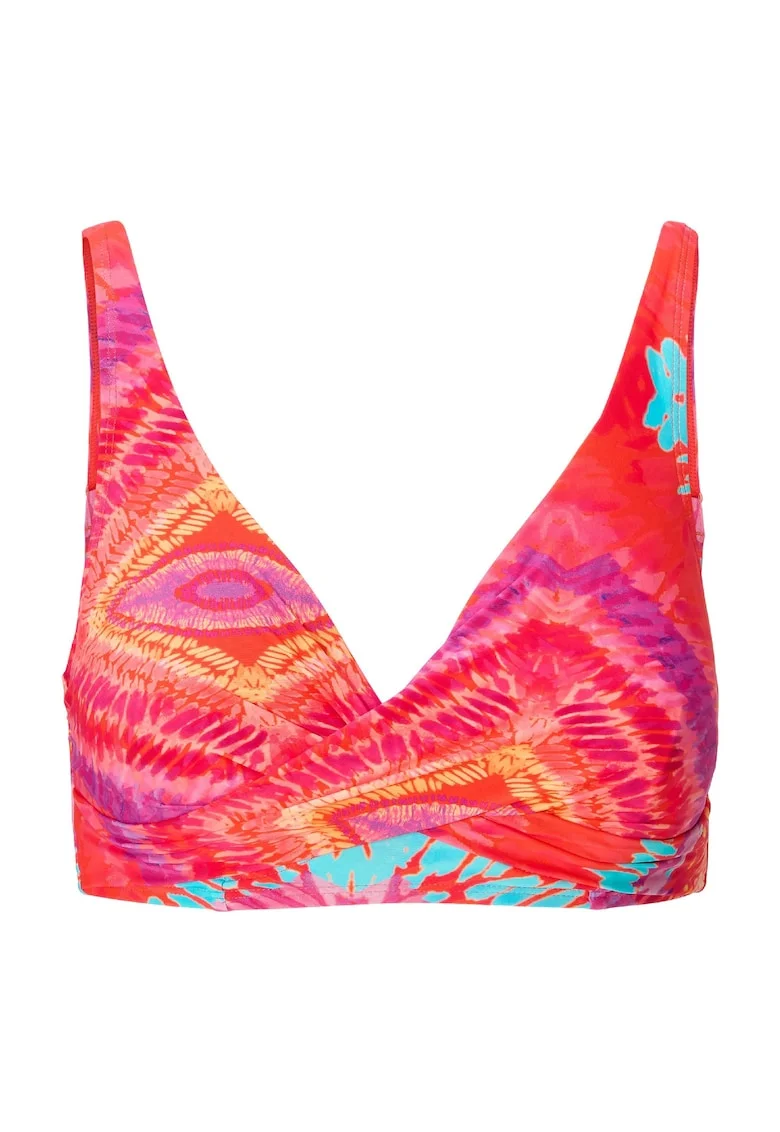 Sutien de baie cu model si burete, Coral