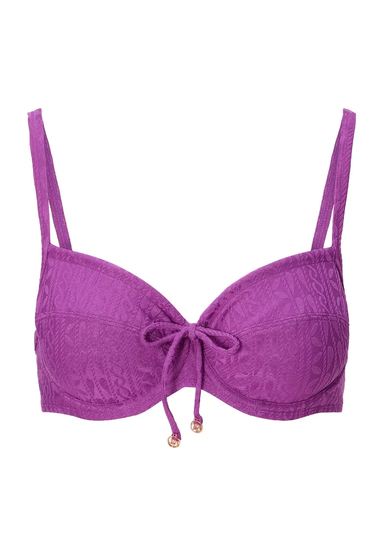 Sutien de baie texturat cu burete, Ametist
