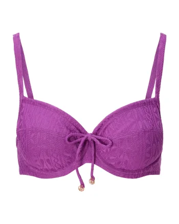 Sutien de baie texturat cu burete, Ametist
