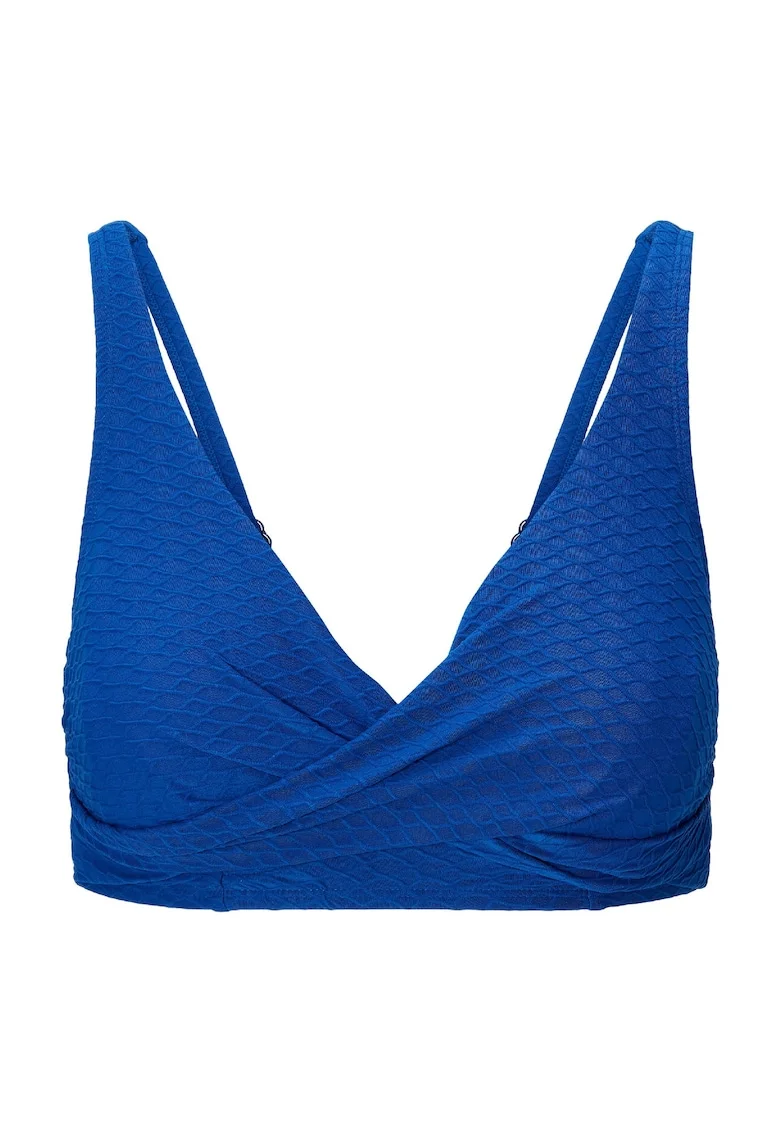 Sutien cu acoperire completa si model uni, Albastru