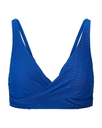 Sutien cu acoperire completa si model uni, Albastru