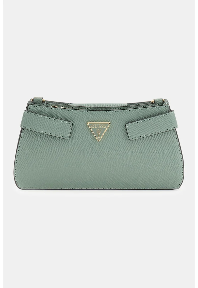 Geanta crossbody de piele ecologica Serenova, Verde feriga