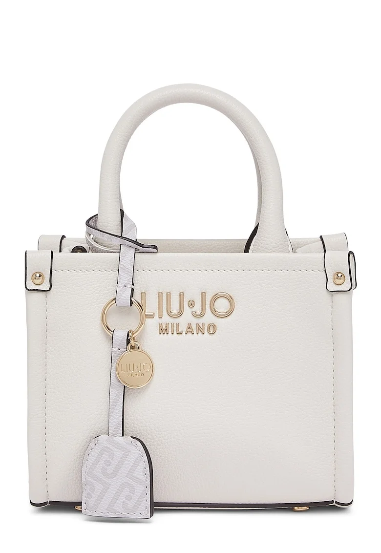 Geanta crossbody mica de piele ecologica, Alb murdar