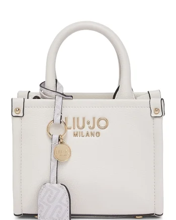 Geanta crossbody mica de piele ecologica, Alb murdar