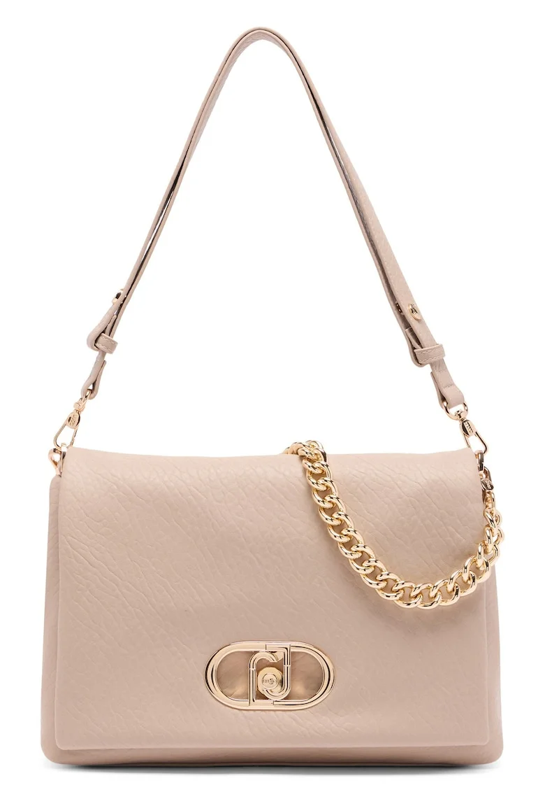 Geanta crossbody de piele ecologica cu bareta ajustabila, Roz pal