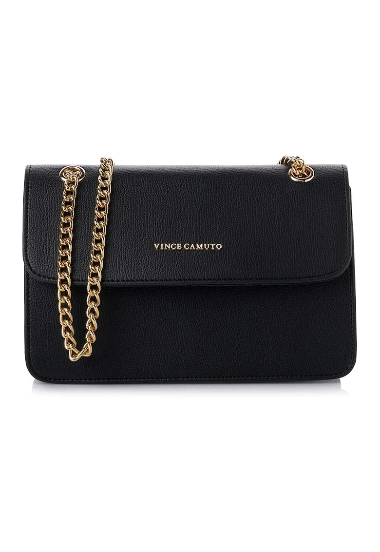 Geanta crossbody din piele ecologica, Negru