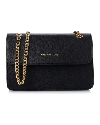 Geanta crossbody din piele ecologica, Negru