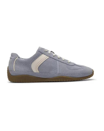 Pantofi sport slip-on din piele intoarsa Meridor, Albastru prafuit/Alb murdar