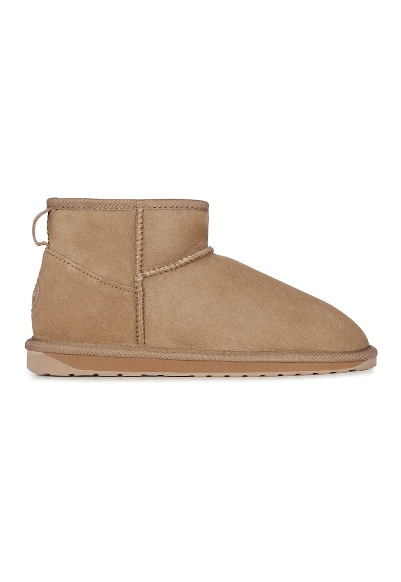 Ghete slip-on de piele intoarsa Stinger, Maro camel