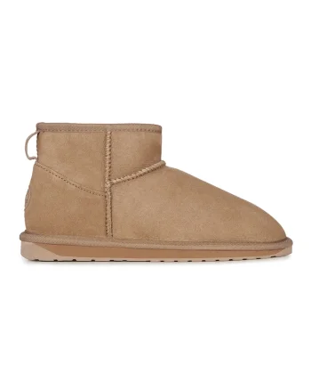 Ghete slip-on de piele intoarsa Stinger, Maro camel