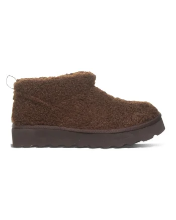 Ghete slip-on Snuggle Daphne, Maro inchis