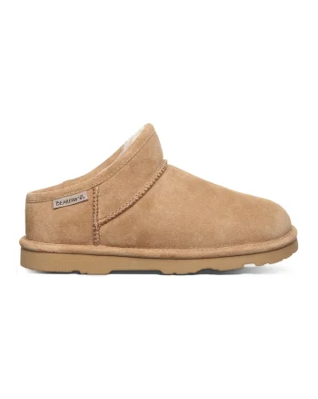 Ghete slip-on din piele intoarsa, Maro camel