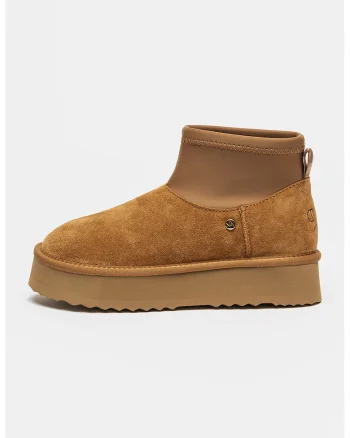Ghete slip-on din piele intoarsa Harper, Maro camel