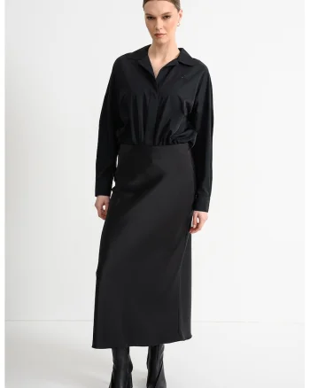 Camasa-body cu guler clasic, Negru