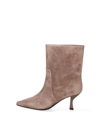Botine slip-on din piele Eris Prime, Maro camel