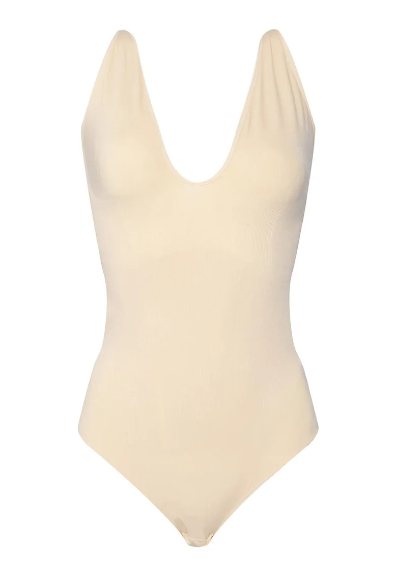 Body dama  bej, elastic